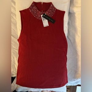 Premise High Neck Sleeveless Top. NWT. SIZE L